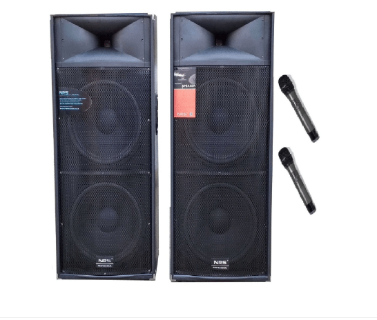 Set boxe active Boxe  2025, 1120W, Statie Profesionala, 4 Dfiuzoare 15 inch, 2 Microfoane Wifi, Bluetooth, Radio.